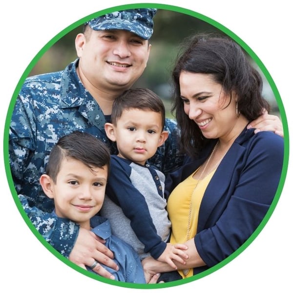 Hispanic military family in the United States