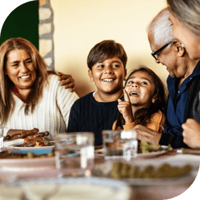 A multigenerational Hispanic family
