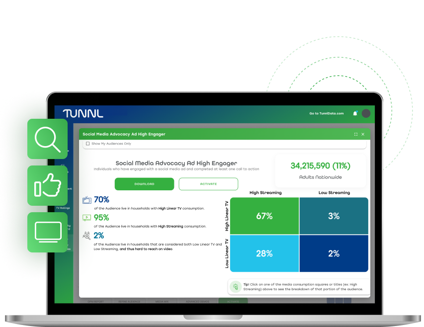 Linear vs Streaming in Tunnl Plus