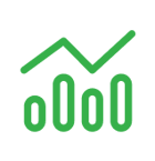 icon of a bar chart and line graph showing growth