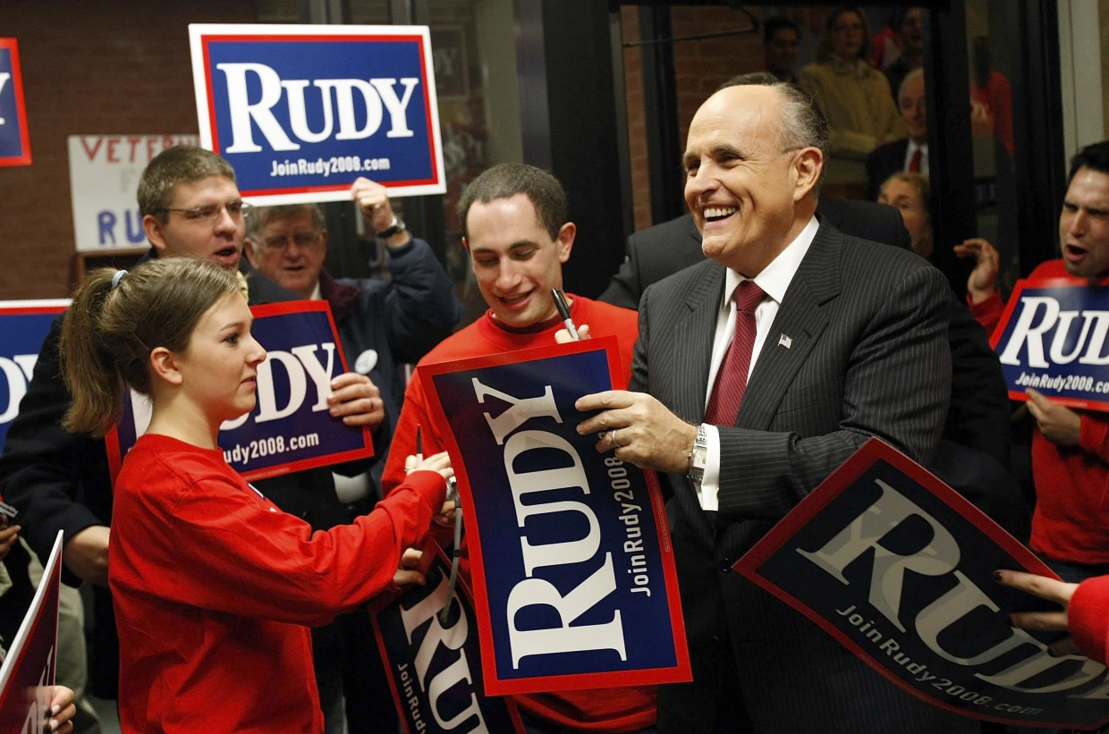 Rudy Giuliani during his 2008 presidential campaign